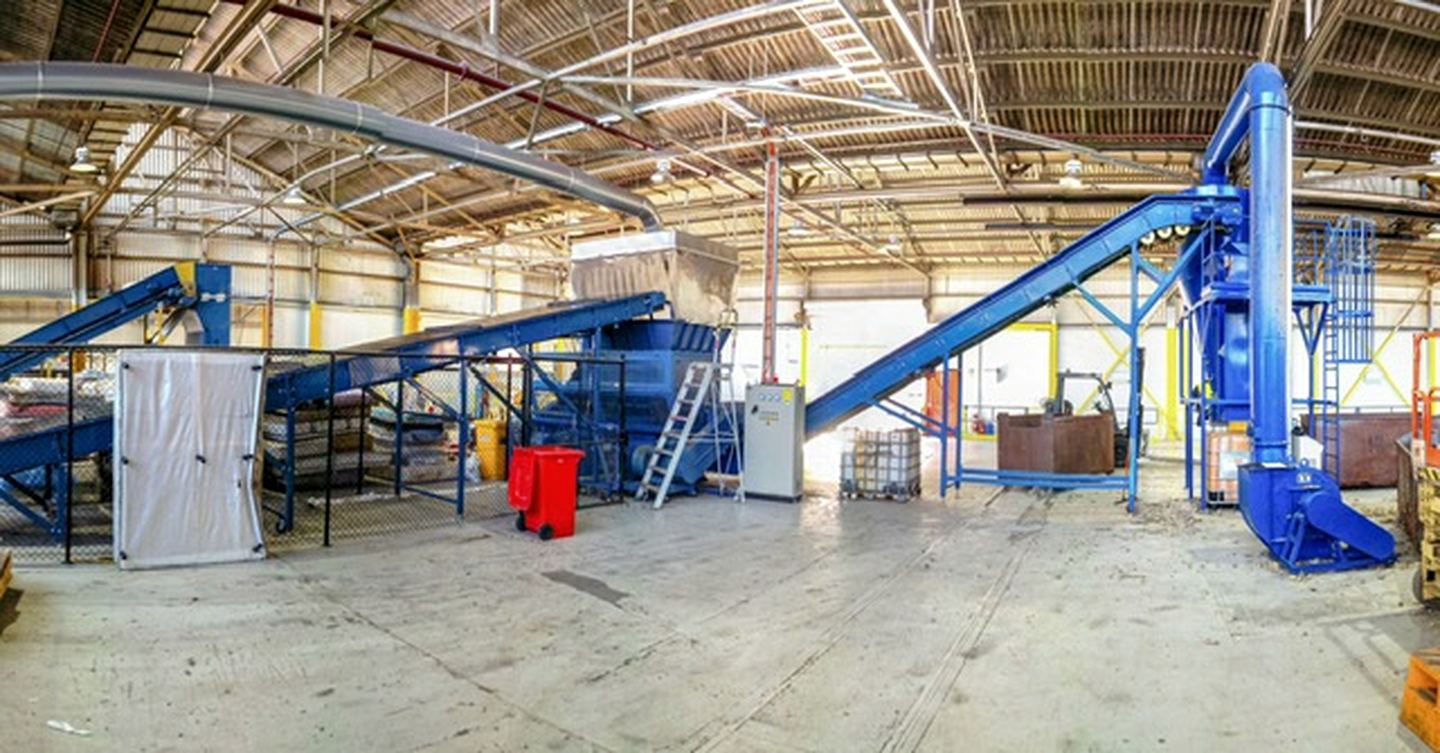 Mattress processing and separation line at North Geelong